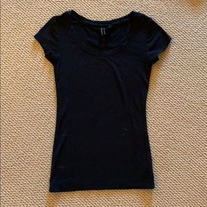 Cynthia Rowely black short sleeve shirt